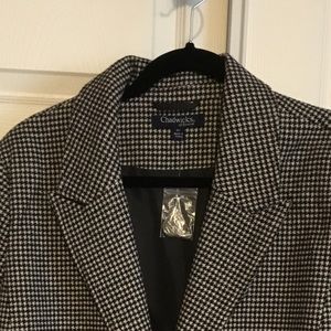 Black and White Checkered Blazer